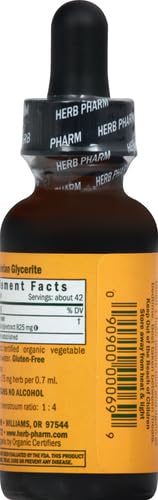 Herb Pharm Certified Organic Valerian Root Liquid Extract for Relaxation and Restful Sleep, Alcohol-Free Glycerite, 1 Ounce 1 Fl Oz (Pack of 1) - BeesActive Australia