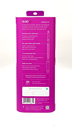 Quip KIDSELECTRIC Toothbrush Sonic Vibrating BRISTLES