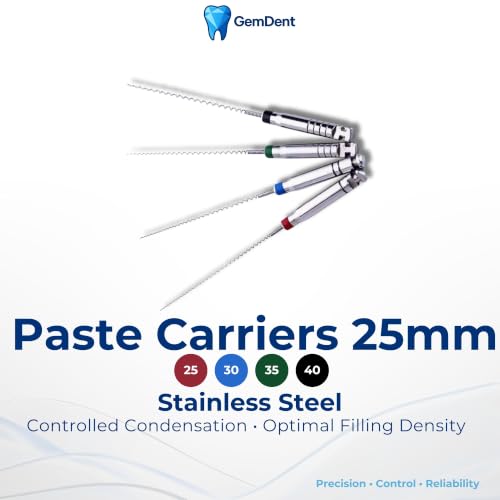 Paste Carriers (Lentulo) Endo, 25 mm Sizes #25–40 Assorted, Pack of 4