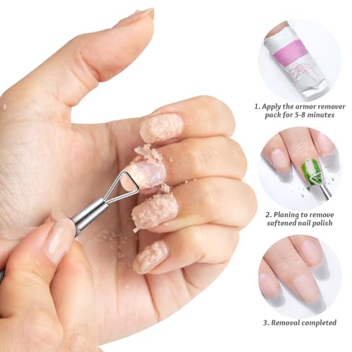 LALAFINA 12 pcs Triangle Cuticle Pusher Set Gel Polish Remover Tool with Ergonomic Grip Nail Art Scraper for Manicure and Pedicure Home Spa Salon Use 13X0.3cmx3pcs Silverx3pcs