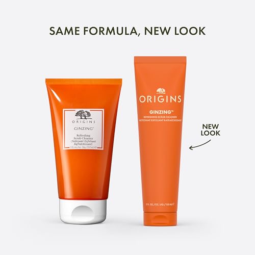 Origins GinZing Gentle Exfoliating Cleanser | Visibly Refines Pores & Brightens | With Caffeine, Ginseng & Jojoba Beads, 5 Fl Oz 5 Fl Oz (Pack of 1)