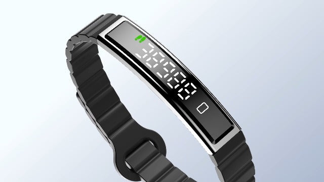 Smart Bracelet for Women Men Fitness Health Tracker with Heart Rate Sleep Silver Steel