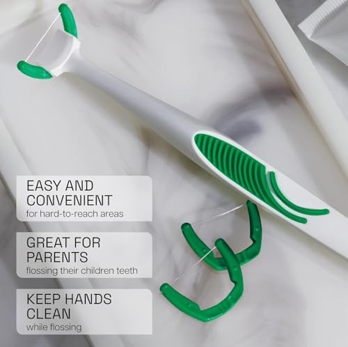 REACH Ultraclean Access Flossers Disposable Heads Fresh Mint Crystals 28 Each (Pack of 4)
