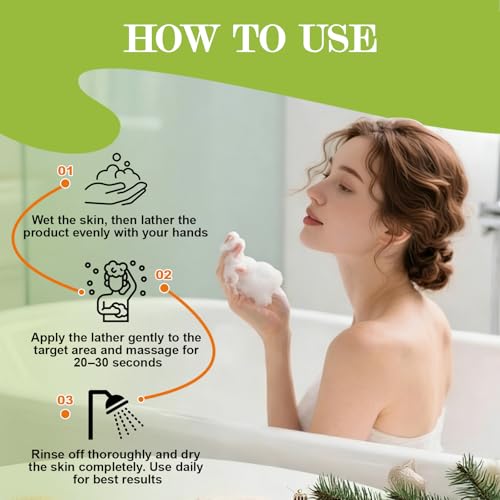 Antifungal Soap-Antibacterial Soap Bar with Tea Tree Oil- Body & Face Wash for Acne, Folliculitis, Eczema, Body Odor, Jock Itch, Athletes Foot, Tinea Versicolor (3Bars Original Tea Tree x 2.82 oz)