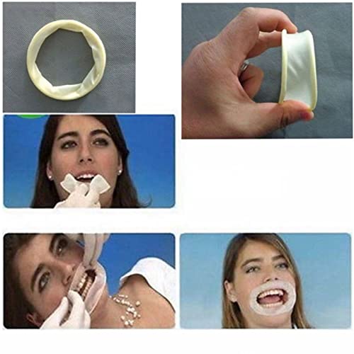 10 pcs Dental O Shape Rubber Dam Mouth Opener, Intraoral Cheek Retractors for Surgery Tool White