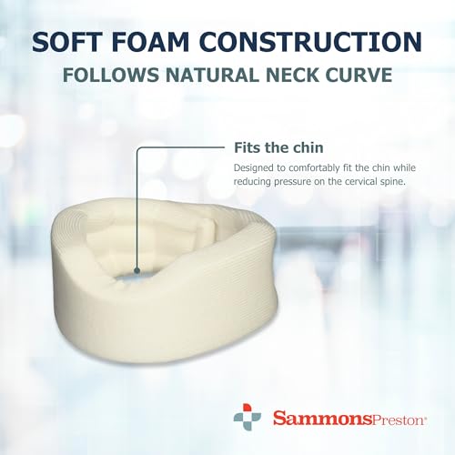 Sammons Preston Soft Cervical Collar, 2", Neck Brace, Pain Support, Cream 2" Orthopedic Brace