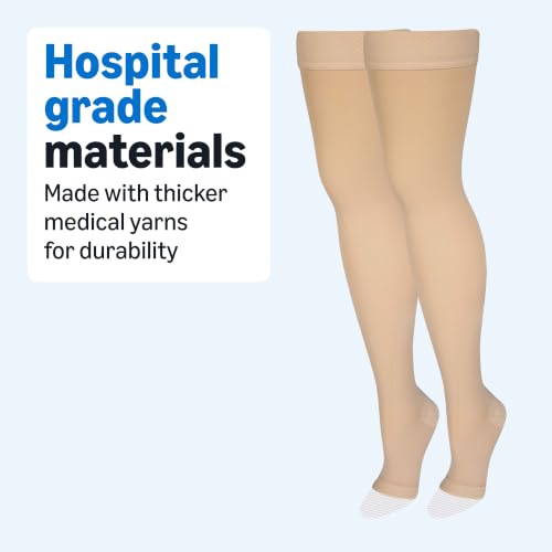 Amazon Basics Medical Compression Stockings, Women & Men Medium