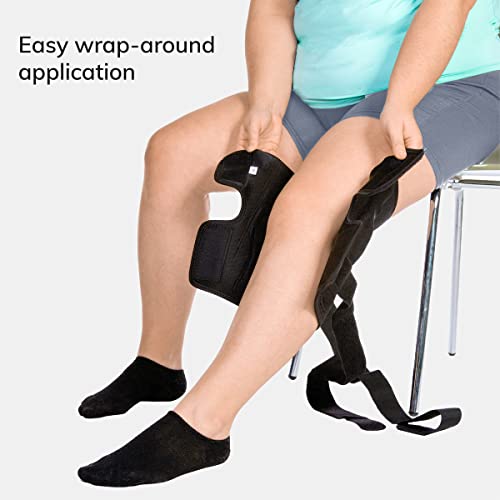 BraceAbility Torn Meniscus ROM Knee Brace - Hinged Post Surgery Support with Flexion Extension Control for Hyperextension and Locking Treatment, Ligament PCL or ACL Tears, Osteoarthritis Relief (M) M
