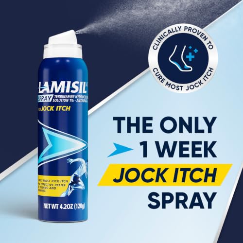 Lamisil Jock Itch Antifungal Spray, 1 Week Treatment Terbinafine, 4.2 Oz