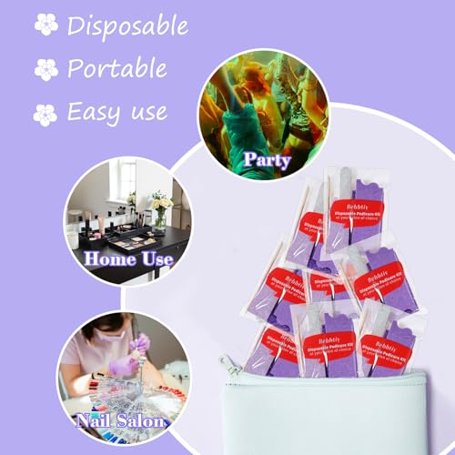5 in 1 Disposable Pedicure Manicure Kit Sets (20, Count, 80/100 Grit) 20