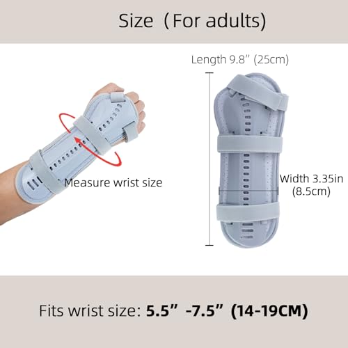 Wrist Fracture Splint, Wrist Brace for Fractures, Sprains, Pain & Swelling Right hand