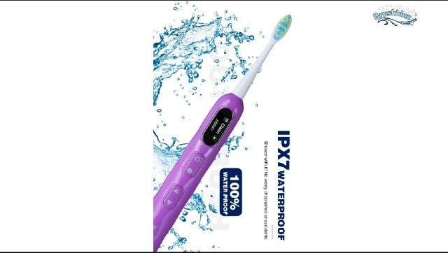 Electric Toothbrush for Adults, Battery Operated Rechargeable Sonic Toothbrush, Travel Tooth Brush Set with 4 Replacement Toothbrush Heads & Case, Wireless Charging Lasts 90 Days, White