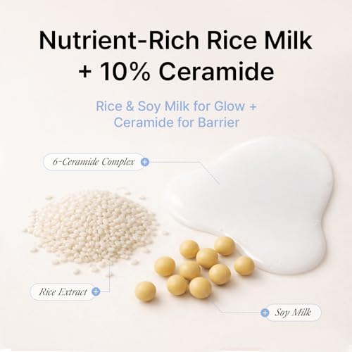 Gleamy Milk Toner with 10% 6-Ceramide Complex + Rice, 6.76 fl oz