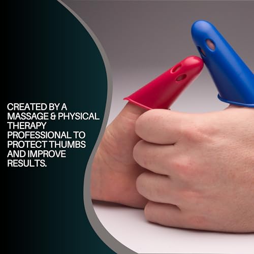 Thumbsavers Advance Massage Tool for Deep Tissue and Trigger Point Massage – Joint Support for Massage Therapists, Chiropractors and Physical Therapists – Hand Protection Aid (Large (Set of 2)) Large (Set of 2)