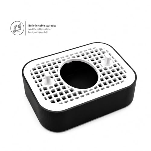 3DMAKE4YOU Brush Stand, Compatible with Oral-B, 2 Slots, Cable Storage