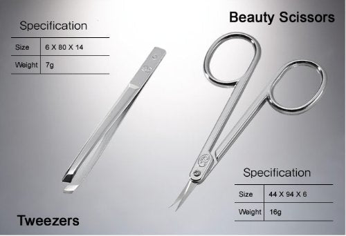 Korean Nail Clippers! Three Seven (777) Travel Manicure Grooming Kit Nail Clipper Set (6 PCs, 60KC), Made in Korea, Since 1975