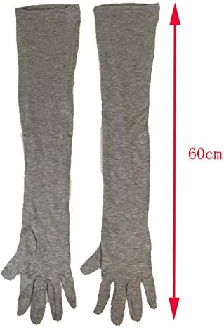Socks Marche UV Protection Gloves, Long, 23.6 inches (60 cm), Arm Cover, Cool Touch, Sun Protection, UV Gloves, Solid Color - BeesActive Australia