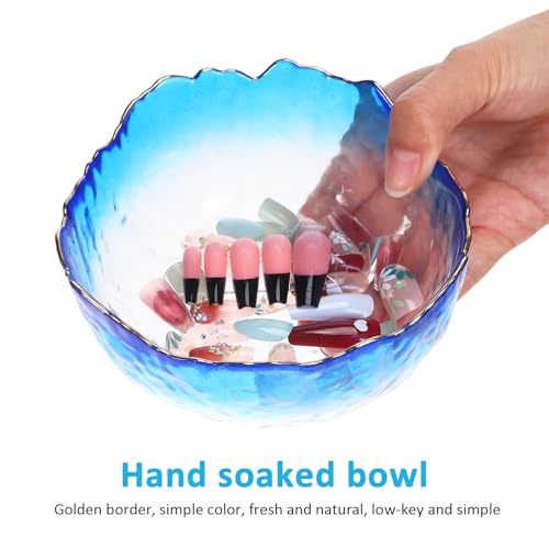 BESPORTBLE Nail Soaking Bowl Manicure Bowl for Gel Polish Removal and Cuticle Softening Nail Art Supplies for Home Diy Salon Use 5.00 X 5.00 X 2.04In 1 Pc