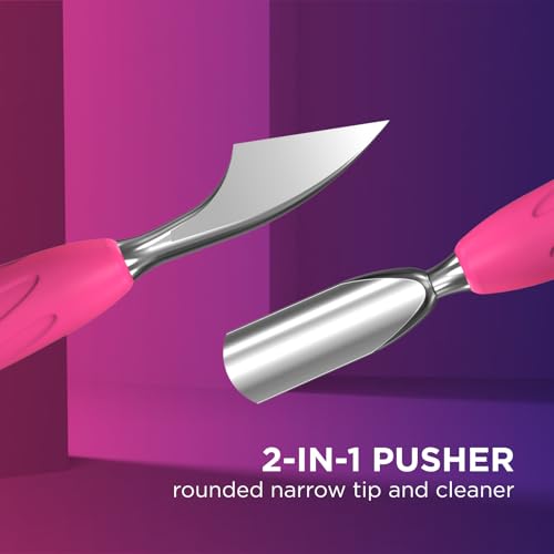 STALEKS PRO UNIQ Cuticle Pusher, Rounded Pusher & Cleaner 152 mm