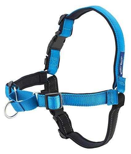 PetSafe Easy Walk Deluxe Dog Harness, No Pull Dog Harness – Perfect for Leash & Harness Training – Stops Pets from Pulling and Choking on Walks – Large, Ocean Large (Pack of 1) - BeesActive Australia