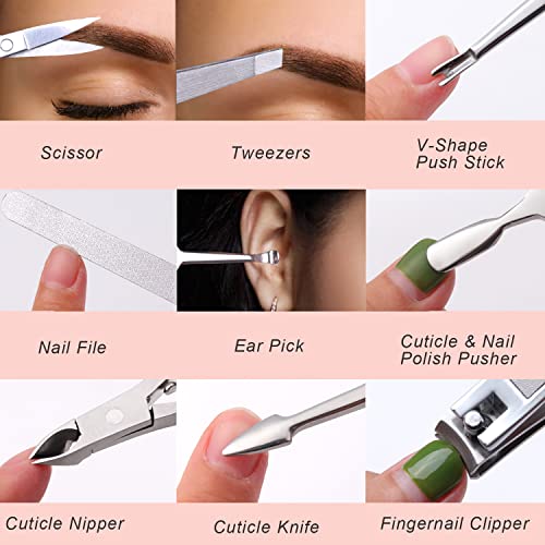 Manicure Set, Familife Manicure Kit Manicure Set Professional 11PCS Nail Clippers for Women Nail Kit Gifts for her and