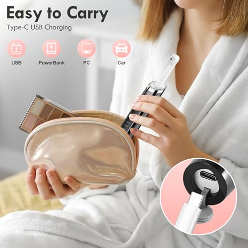 Tooth Polisher Electric for Daily Cleaning 5 Modes 3 Polish Pastes White