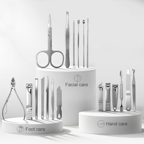Professional Nail Clippers for Women，Travel Manicure Kit for Men，Nail Clipper Set Care Kit for Beginners with Everything