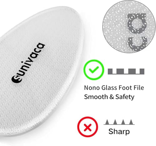 Glass Foot File Callus Remover for Feet, Heel Scraper, Pumice Stone, Diabetic Feet Scrubber Dead Skin Remover for Feet Professional Pedicure Tools Coarse-pro