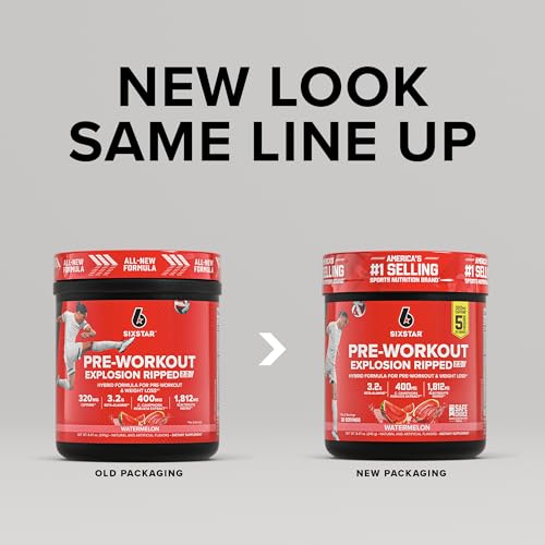 Six Star Pre-Workout Explosion for Men & Women, Watermelon (30 Servings) Watermelon V2 9.63 Ounce (Pack of 1)