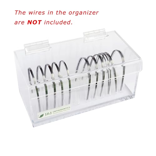 J&J Ortho Orthodontic Arch Wire Holder Organizer Box with Lid (12 sizes)