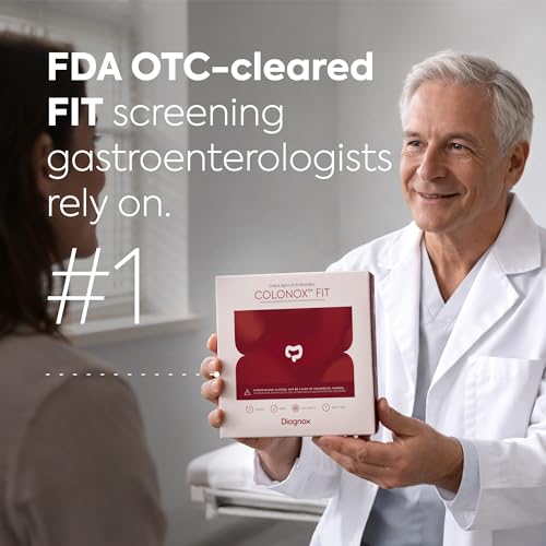 COLONOX At-Home Colon Screening Test Kit, Fecal Occult Blood Test, 2 Tests 2 Pack