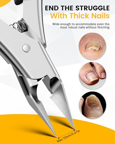 BEZOX Professional Toenail Clippers Black