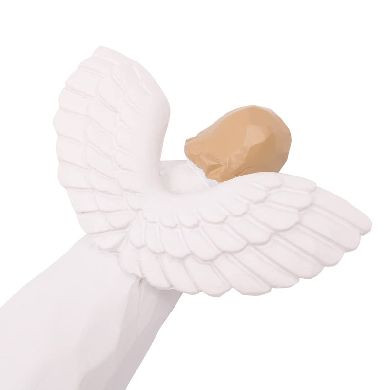 WANGCL Dog Memorial Gift Bereavement Gifts Hand Painted Sculpted Angel Figurine in Remembrance of Lost Dogs Pets Cats - BeesActive Australia