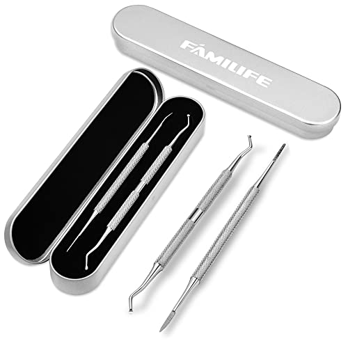 Manicure Set, Familife Manicure Kit Manicure Set Professional Nail Clippers for Women Nail Grooming Kit Stainless Steel and 100% Stainless Steel Ingrown Toenail File and Lifter Double Sided Tool