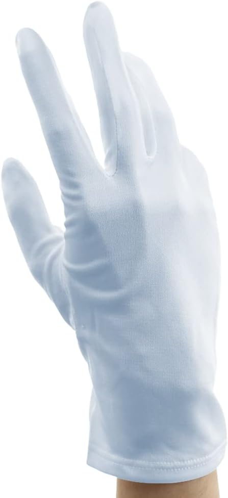 Silk 100% Hand Care Silk Gloves, Loose Wrist Night, Skin Care Gloves, Thin Smooth Material, UV Protection and Inner Gloves, Moisturizing, Moisturizing, Cracks, Protects Against Scratches (M, Gray) - BeesActive Australia