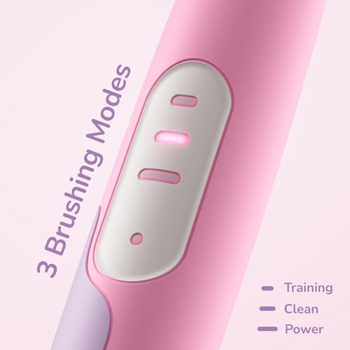 ORDO Squishmallows Electric Toothbrush, Sonic Toothbrushes for Kids, Rechargeable, 3 Brushing Modes, Over 5 Weeks Battery Life Extra Brush Head Included, Gift for Kids Aged 4 Years and Up, Patty