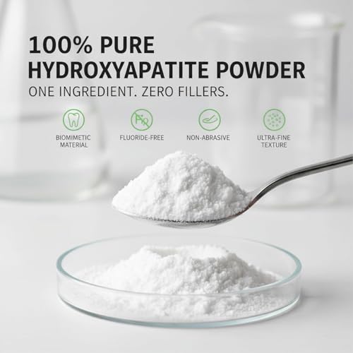 Nano Hydroxyapatite Powder – Ultra-Fine Tooth Powder for Deep Enamel Support & Sensitivity – Fluoride-Free DIY Ingredient (100g) Nano 100g