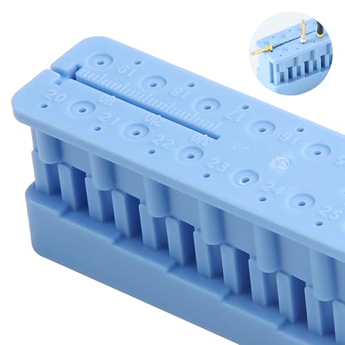 Dental Endodontic Measuring Tools Ruler Endo Files Block Blue