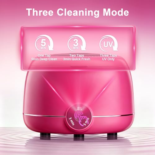 Ultrasonic Retainer Cleaner Machine, 45kHz Ultrasonic Cleaner with UV, Rose