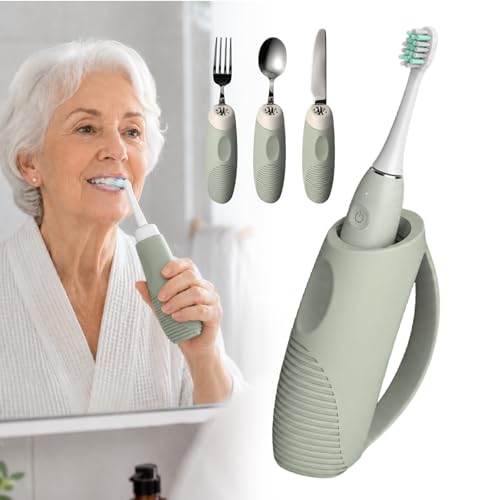 Universal Adaptive Grip Holder for Daily Living - Anti-Slip Utensil & Toothbrush Handle Attachment for Seniors, Adults with Limited Hand Mobility, Arthritis, and Hand Tremors 2