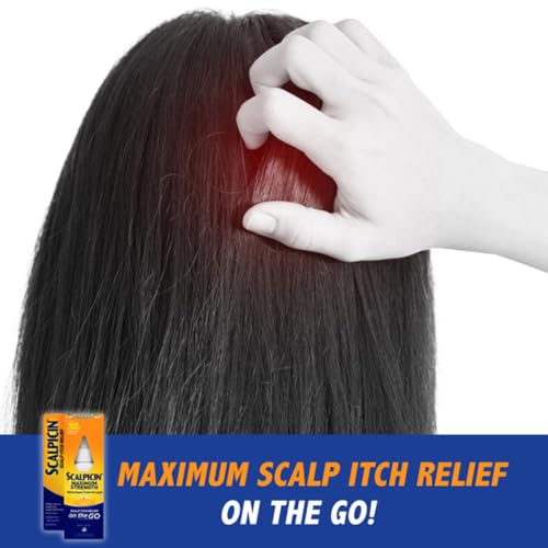 Scalpicin Maximum Strength Scalp Treatment Liquid for Itchy Scalp, Seborrheic Dermatitis & Psoriasis Scalp Treatment, Fragrance-Free, 1.5 fl oz 1.5 Ounce (Pack of 1)