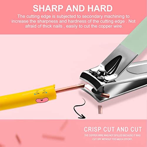 Nail Clipper Set Manicure Set Men Accessories Personal Nail Care Tools Nail Clippers Aceoce Travel Grooming Kit Manicure PedicureTools Kit Personal Care Set Nail kit Set Gift for Men Fathers Parents Mint Green