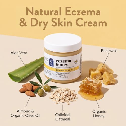 ECZEMA HONEY Original Skin-Soothing Cream for Dry Itchy Skin (4 Oz)