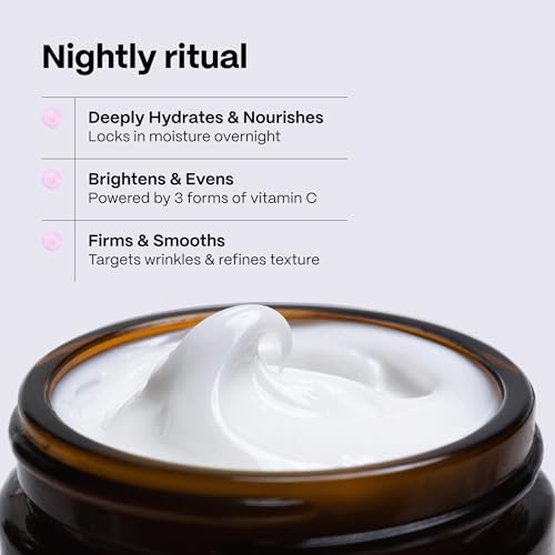 Mad Hippie Triple C Night Cream – Face Moisturizer, Skin-Brightening, Anti-Aging Skin Care with 3 Forms of Vitamin C, 2.1 Oz 2.1 Ounce (Pack of 1)