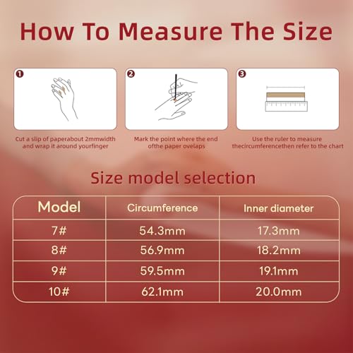 Smart Ring for Women & Men, Fitness Tracker Ring with Sleep Monitoring, Heart Rate & Blood Oxygen Tracking, IP68 Waterproof, Bluetooth Health Ring, No Subscription (Red, 9) Red