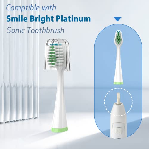 Replacement Brush Heads for Smile Bright Platinum Sonic Electric Toothbrush