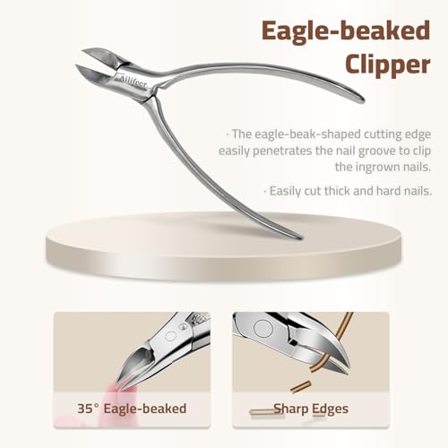 Manicure Kit, 9-in-1 Stainless Steel Professional large Nail Cutters Set Silver-9