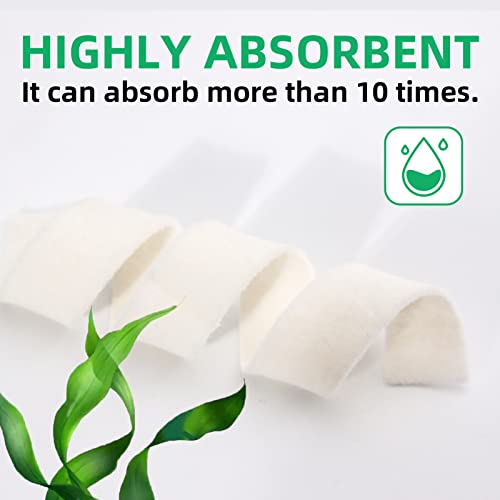 Silver Calcium Alginate Dressing, 0.8"x12"-6 Individual Package Highly Absorbent Strip Wound Dressing for Burns, Ulcers, abrasions, Surgical Wounds, Pressure Sore Silver Calcium Alginate 0.8"x12" (6 Pcs/Box)