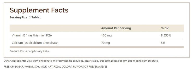 Windmill Vitamin B-1 TABS 100 MG WMILL Size: 100
