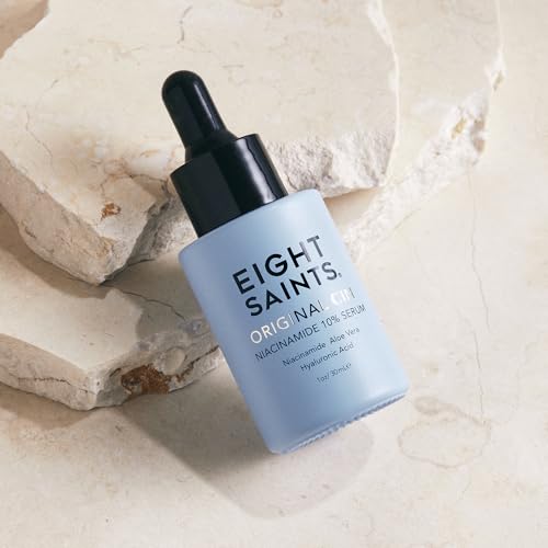 Eight Saints Original Cin, 10% Niacinamide Serum For Anti Aging, Facial Serum to Reduce Fine Lines, Dark Spots, Large Pores, and Wrinkles, with Niacinamide, Aloe Vera, and Hyaluronic Acid, 1 Ounce 1 Fl Oz (Pack of 1)